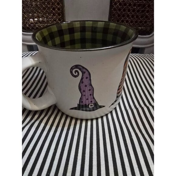 Cobwebs & Cauldrons Witch Hat Whimsical Halloween Coffee Mug Homegoods - Picture 6 of 9